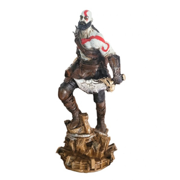 Boneco Kratos God Of War Resina Colecionável Premium Geek