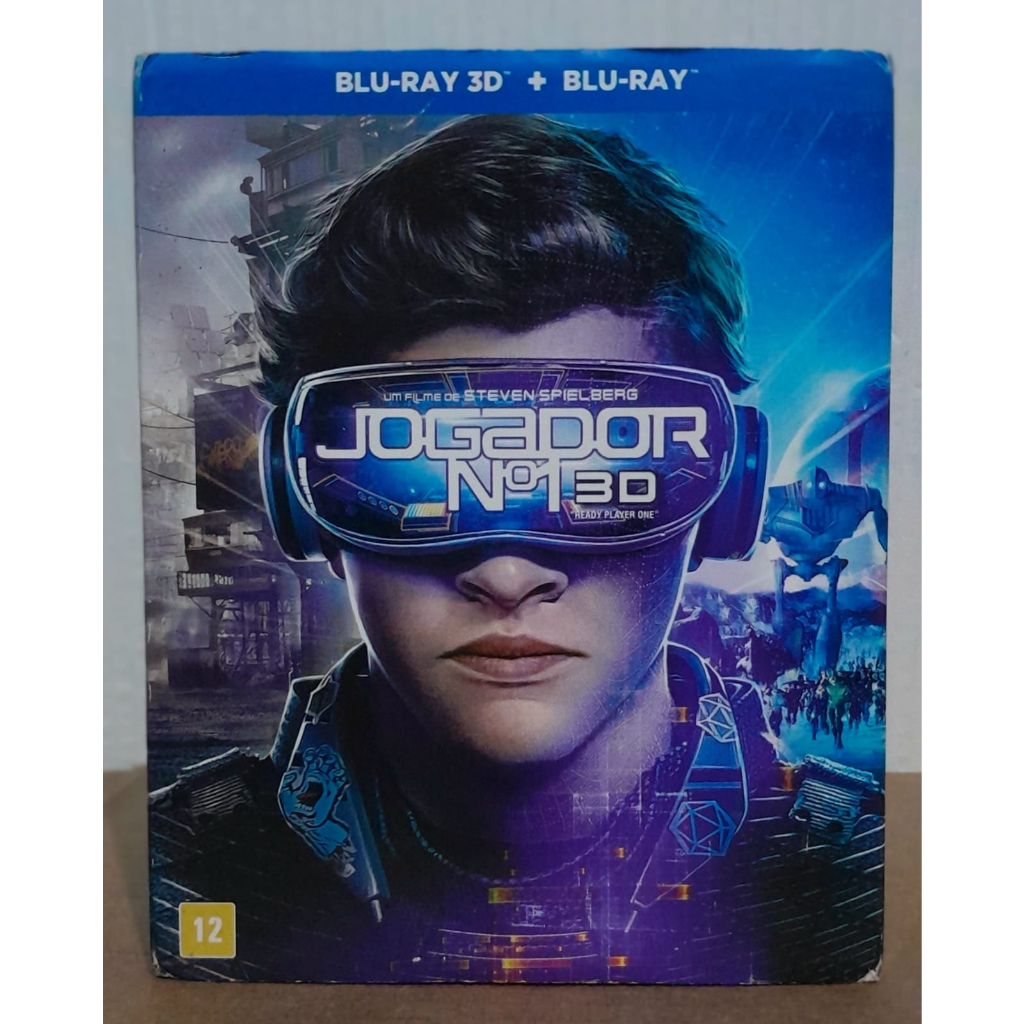 Blu-ray 3D + Blu-ray 2D Jogador N°1 - 2 Discos - Original Usado ...