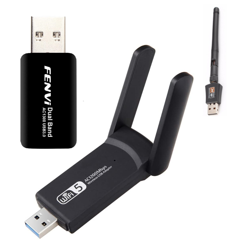 Adaptador Wifi 5Ghz Usb 3.0 Dual band 5g 1300Mbps + Bluetooth Internet de Fibra