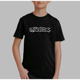 KIT - Camiseta Manga Preta ou Infantil e Caneca Roblox