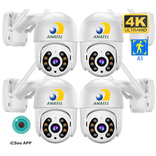 Kit 4 Câmeras Segurança Externa Dome Wifi Ip Prova D