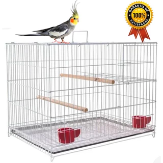 Gaiola Para Pássaros Calopsita/Agapórnis CRIADEIRA (28 - B) Desmontável C/ Suporte P/ Ninho Removível Promoção Envio Imediato