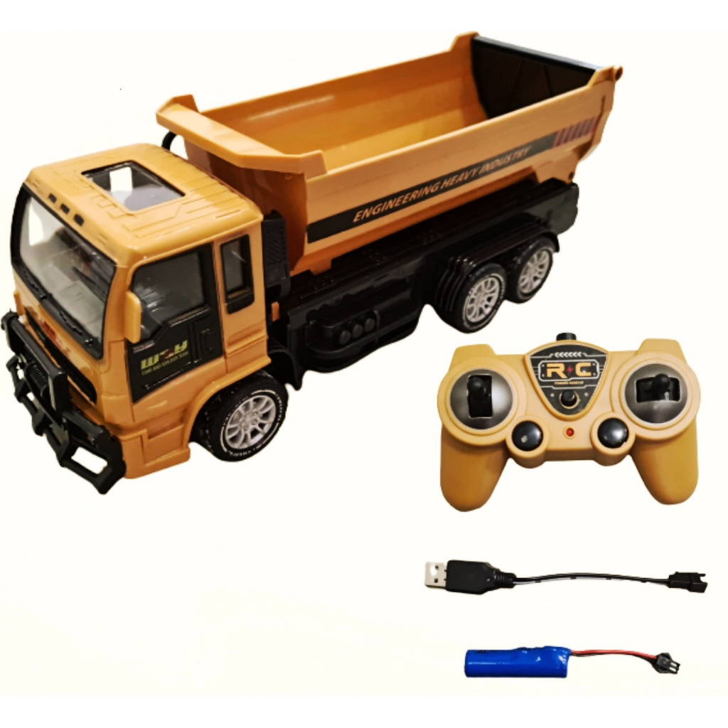 Caminhão Basculante -c/ Controle Remoto (bascula A Caçamba no Controle)