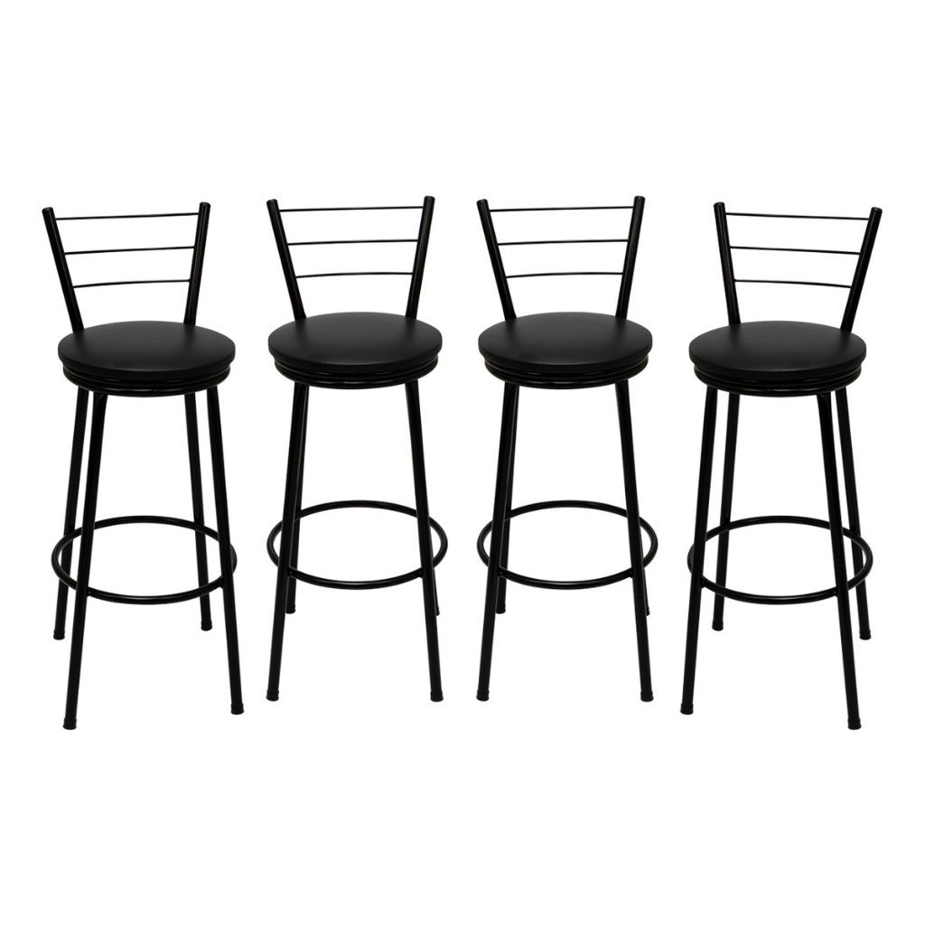 4 Banqueta Alta Banco Americano Alto Cozinha Area Gourmet 70cm Altura