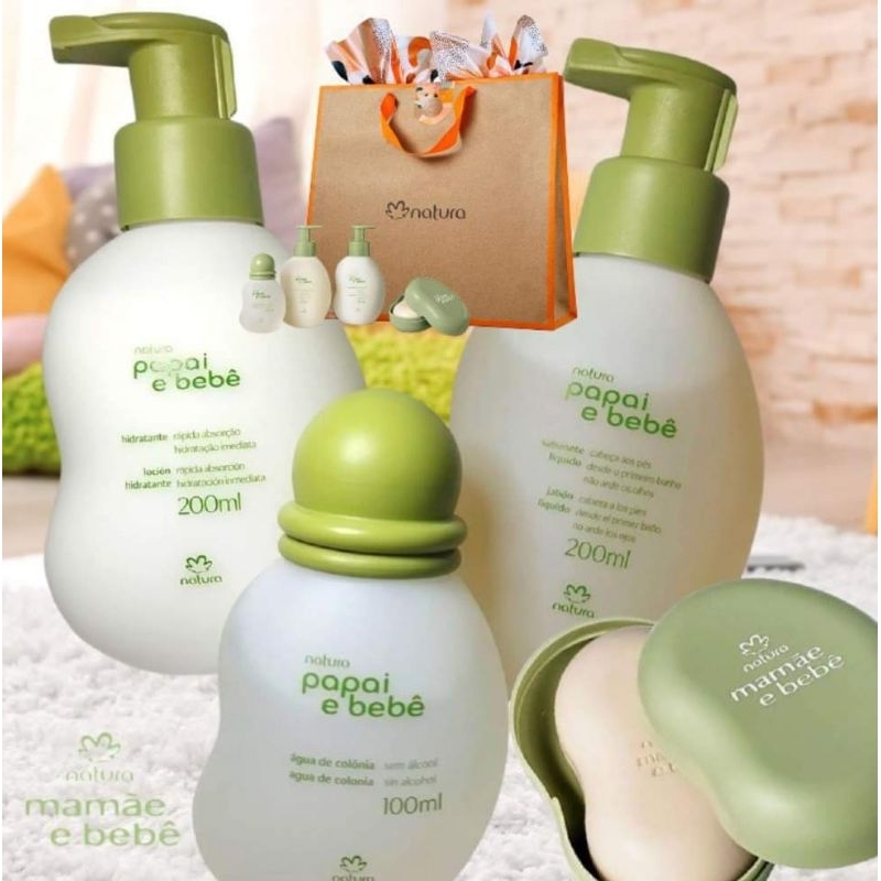 kit papai e bebê natura 5 produtos | Shopee Brasil