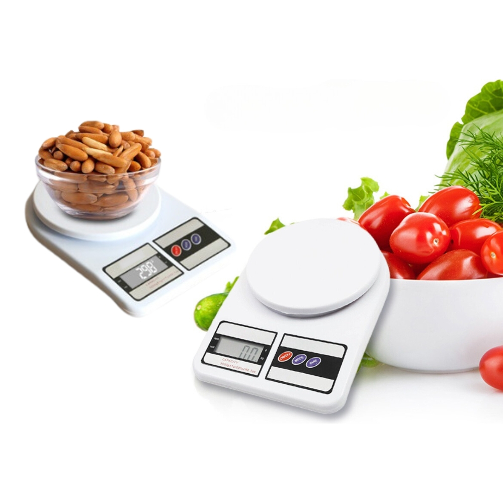 Balança Digital De Cozinha 10KG Processador De Alimentos Manual Kit 6 ...