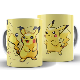 Caneca Pikachu Pokémon + Caixa - Xícara Divertida 325ML Cerâmica