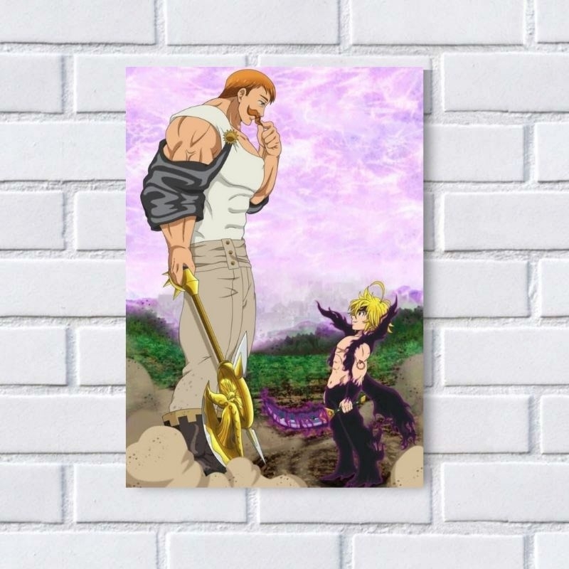 QUADROS DECORATIVOS NANATSU NO TAIZAI / 7 PECADOS CAPITAIS 20x28