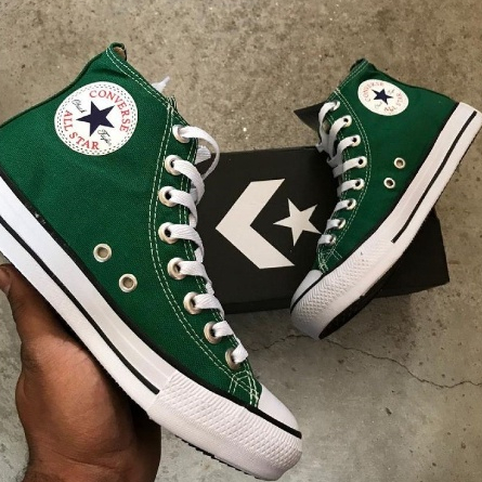 Bota All Star Tenis Cano Alto Convers Verde Masculino e Feminino do 34 ao 43 !!