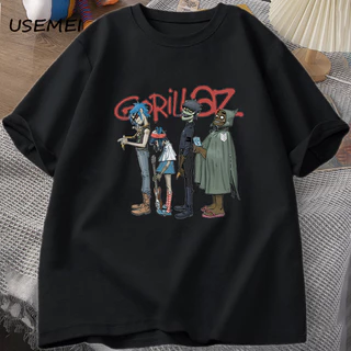 Camisa Camiseta Oversized Streetwear Gorillaz Banda Rock