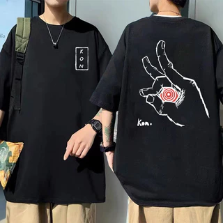 Camiseta Oversized Algodão Unissex Kon Chainsaw Man Anime Japonês Coreano Vibes