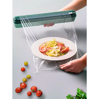 Dispenser Cortador de Filme Plástico Alumínio Manteiga Embalador Selador Fixador para cozinha ajustável com Base Magnética - 36cm