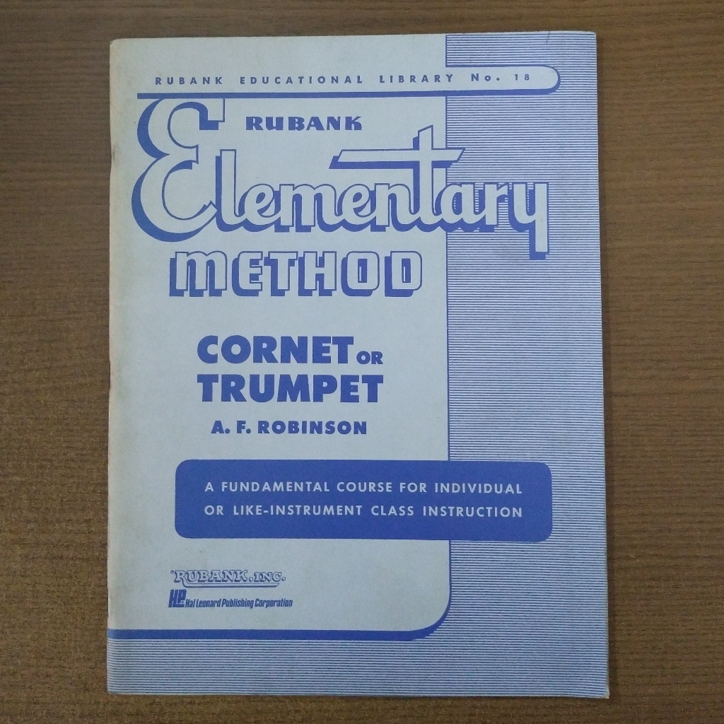 Livro Rubank Elementary Method: Cornet Or Trumpet - A. F. Robinson ...
