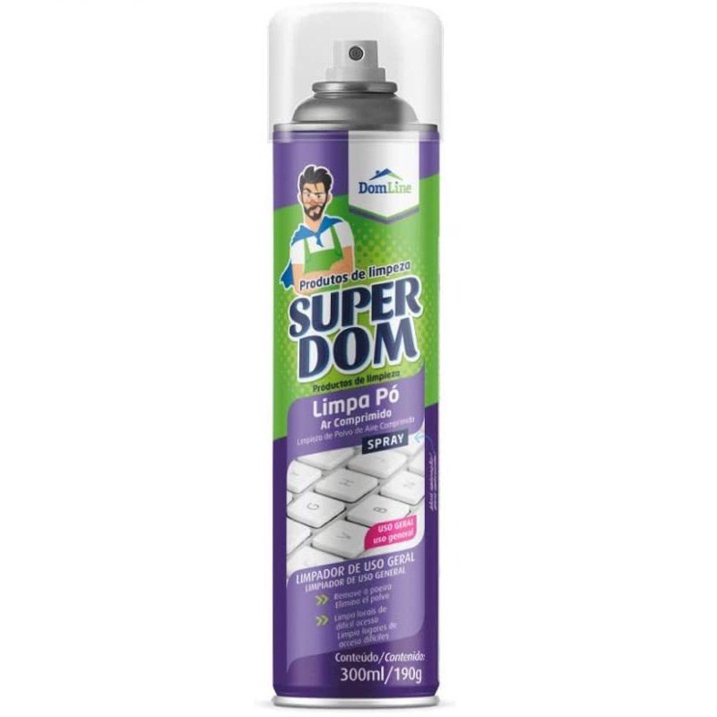 Limpa Pó - Ar Comprimido Super Dom - 300ml/190g