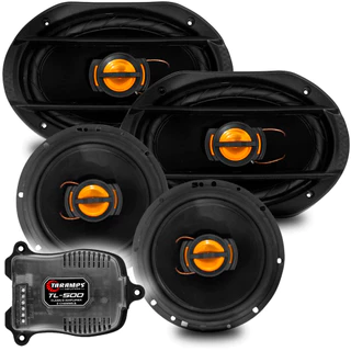 Kit 4 Alto Falante Jb Flex 6x9 + 6 Pol + Modulo Tl500 Taramps