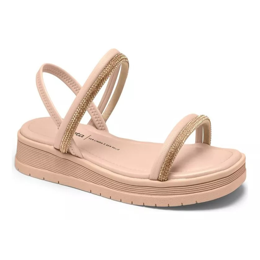 Sandália Feminina Dakota Casual Y6964 0001 - Cristal/Rose (Rives) -  Calçados Online Sandálias, Sapatos e Botas Femininas