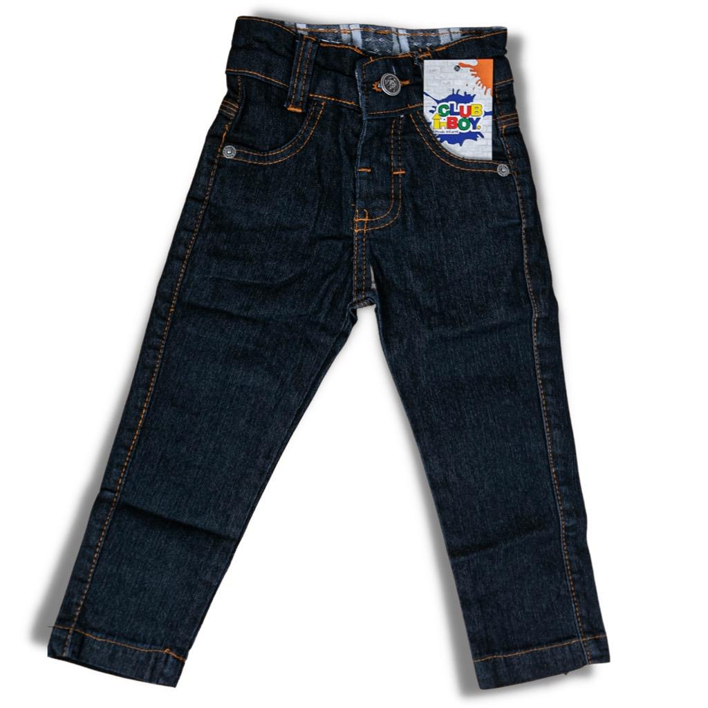 Calça Jeans Preta Infantil Slim Menino 1 Ano e 2 Anos | Shopee Brasil
