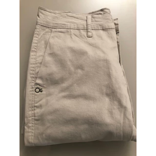 CALÇA DE SARJA MASCULINA SPORT FINO MODELO SLIM FIT BOLSO FACA COR AREIA ADULTO MARCA OGOCHI