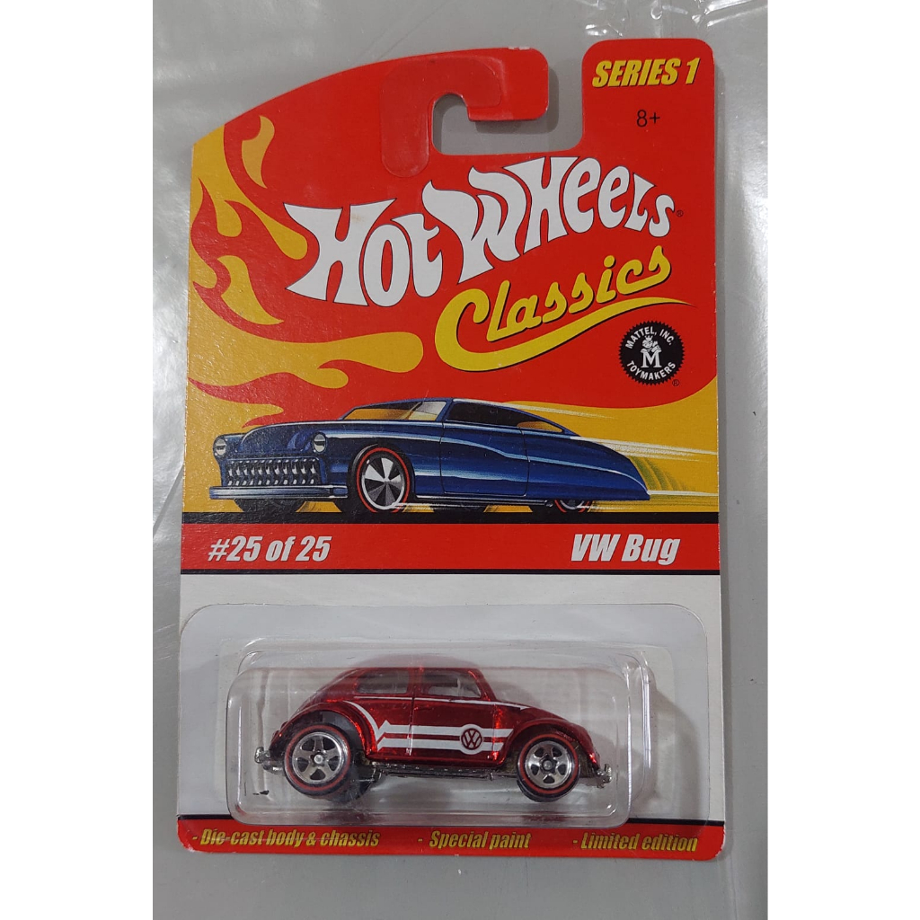 Hot Wheels Vw Bug Clasdics - Beetle - Fusca - Vermelho - Raro
