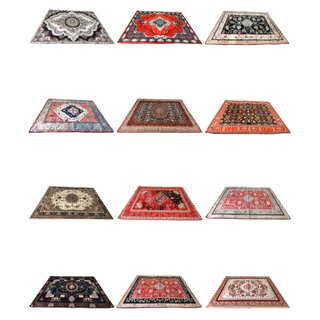Tapete floral antiderrapante 200x240 para sala