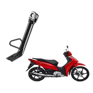 Cavalete Lateral Pezinho Honda Biz 125 2006 À 2010 Preto Em Aço Pro Tork