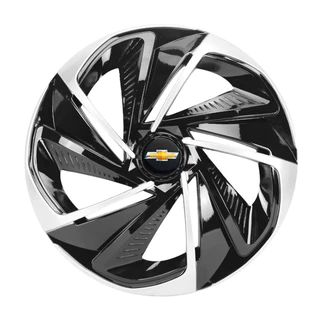Calota Esportiva Nitro Aro 13 Black Silver Gm Corsa Celta Prisma Agile