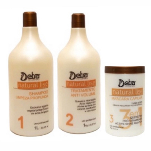 Detra Hair Kit Progressiva Natural Lise (antiga Vita Lise) | Shopee Brasil