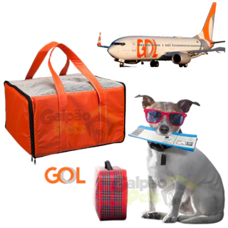 Bolsa Aérea Cães e Gatos Viagem Cia Aérea Gol Padrão Pets Exclusivo Promoção