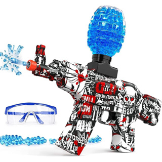 Kit com Duas Armas de Brinquedo Lançador de Bolinhas de Gel Blaster  Metralhadora com 20000 Munições (Azul e Vermelha) (Vermelho e Vermelho)