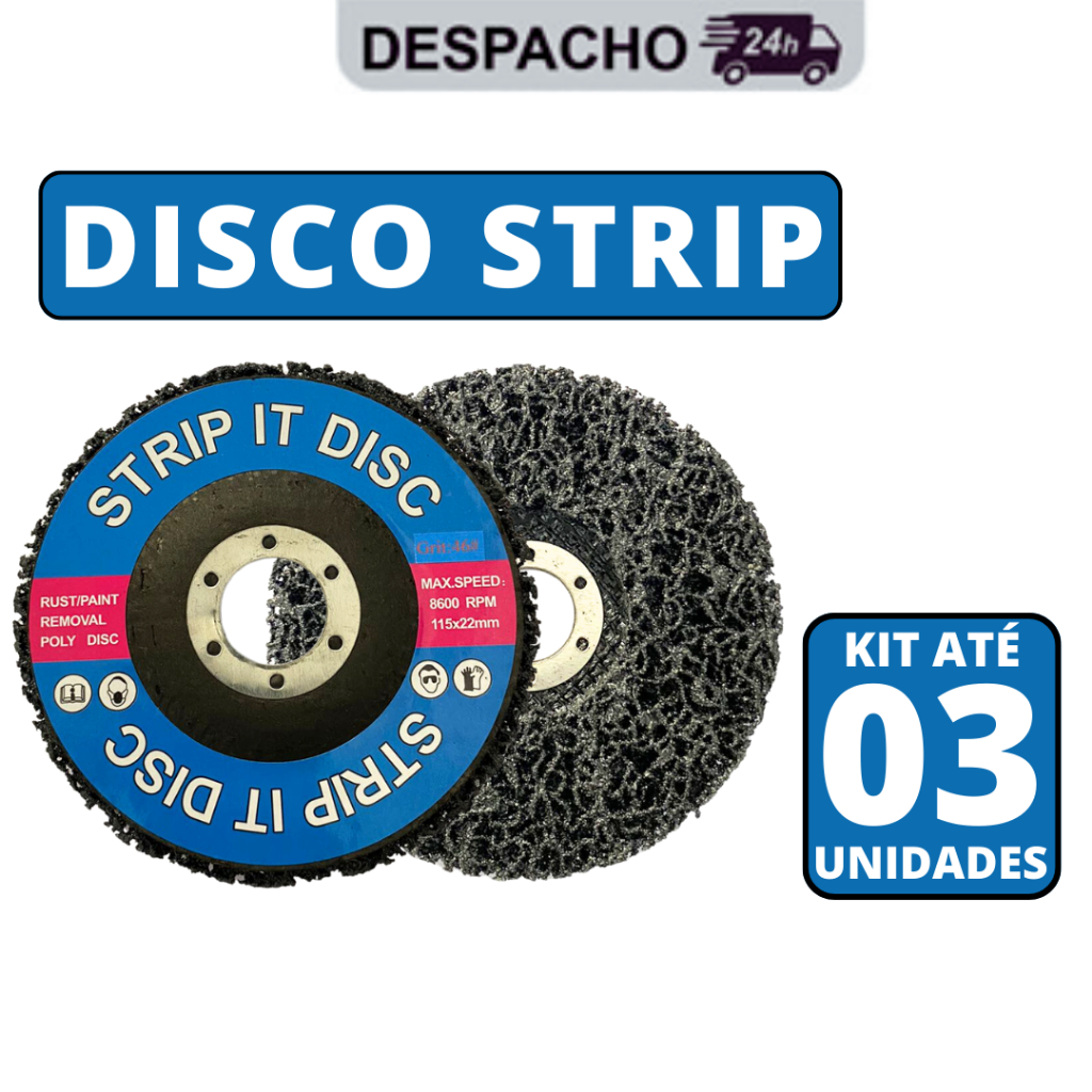 Disco Removedor de Tinta Strip Para Ferrugens Primer Verniz 115 X 22 mm 4.5"