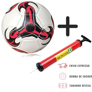 Bola de Futebol + Bomba de Encher Tamanho 5 Oficial Campo