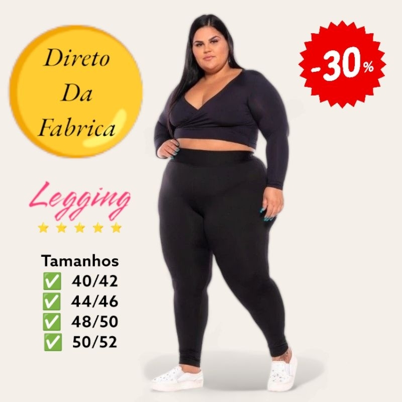 legging plus size em Promoção na Shopee Brasil 2024