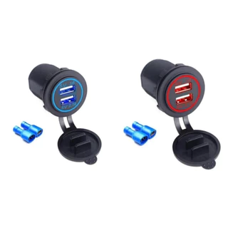 Tomada Usb Encaixe Acendedor P/carro Caminhão 2 Saídas USB
