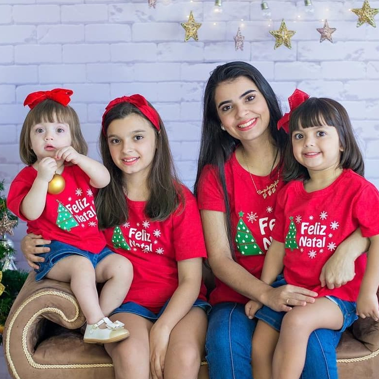 Roupas tal mae tal filha para hot sale o natal