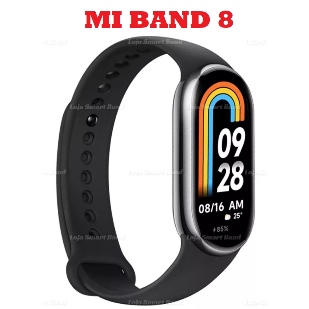 Relógio Xiaomi Mi Band 8 Original Lacrada + Película