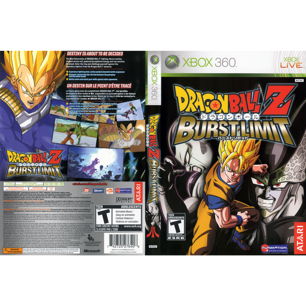 Dragon Ball Z: Burst Limit - Jeux PS3