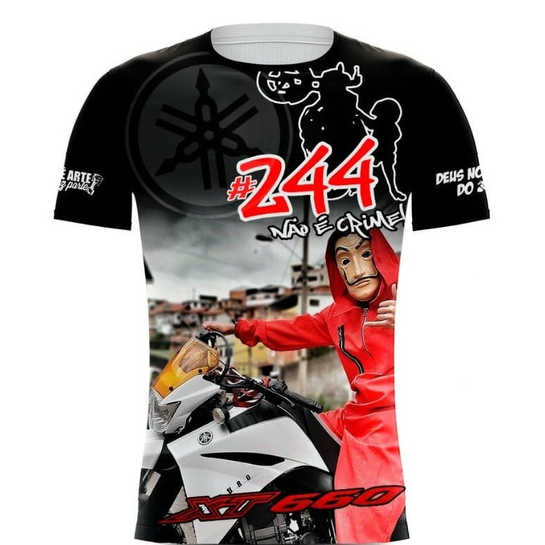 Camisa/camiseta Motos 244 Não É Crime - Grau Não É Crime