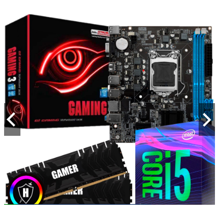 Kit Upgrade PC Gamer - Intel Core i5 3.4Ghz + Placa Mae + 16Gb de RAM