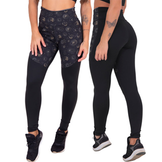 Leggings Femininas Fitness para Treino Cintura Alta Push Up Calças