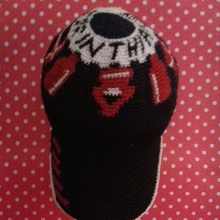 Boné de crochê personalizado CORINTHIANS