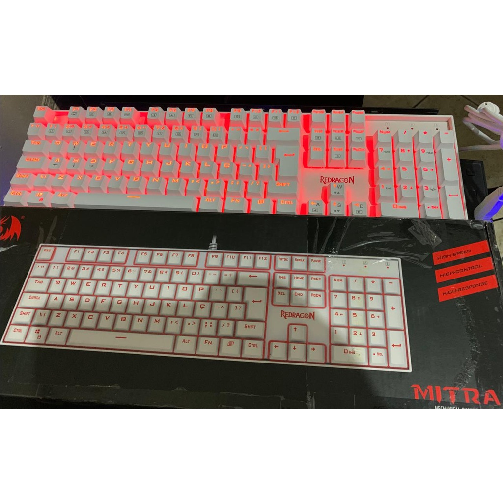 Redragon Mitra Lunar White Single (Recondicionado) | Shopee Brasil