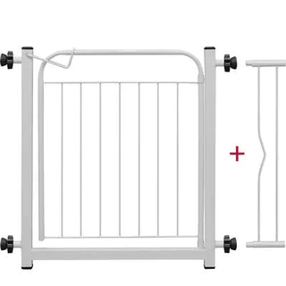 Portão para Cães e Bebês - 80cm de Altura, branco, Ajustável até 83cm em Oferta na Shopee