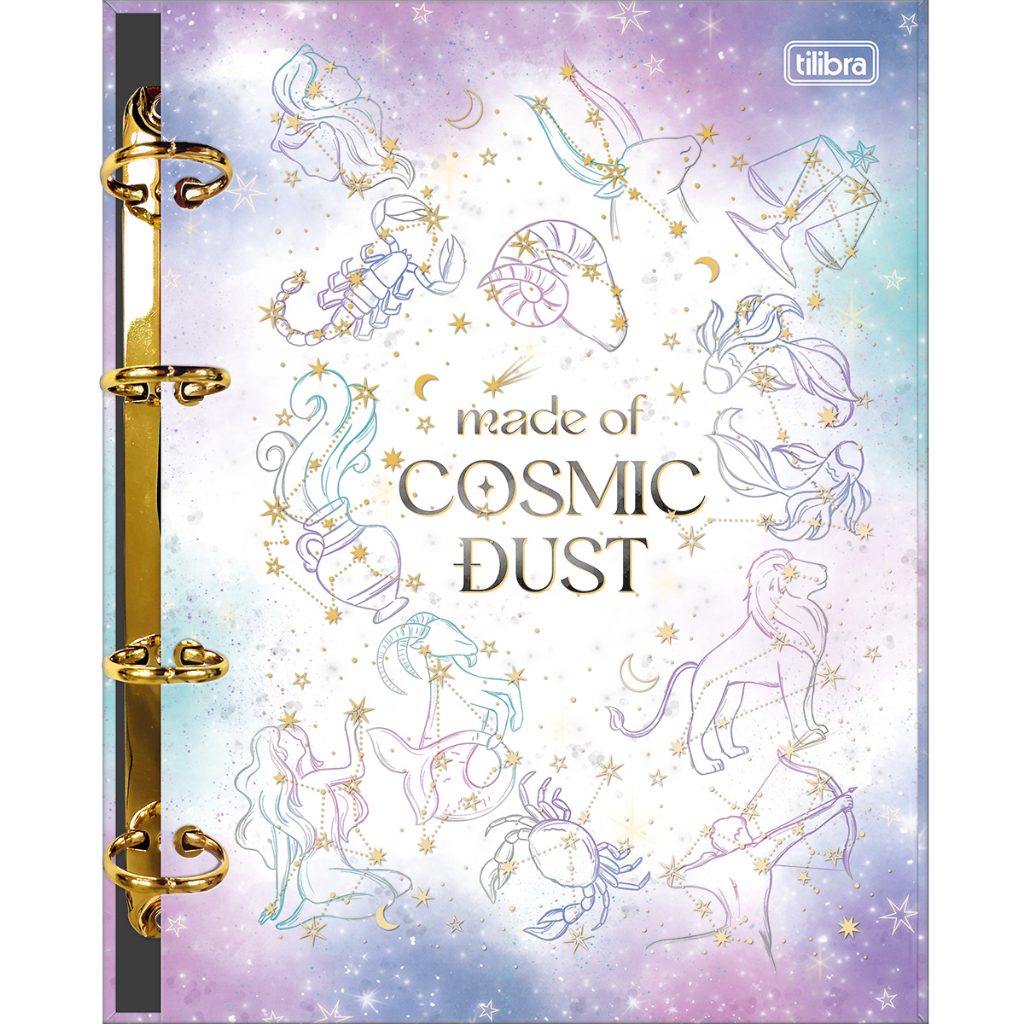 Caderno Fichário Magic Argolado Cartonado Colegial 160 Folhas Tilibra