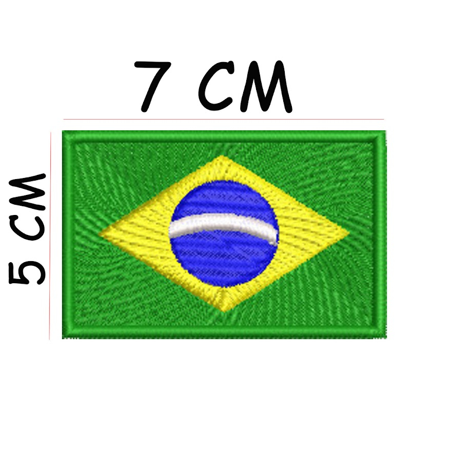 Patch Tarja Bandeira do Brasil - 5 cm