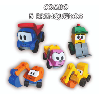 Combo Leo Caminhão Leia Lifty Scoop Max 5 Brinquedos 3d
