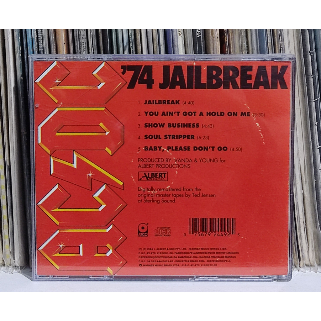 AC/DC CASSETTE '74 Jailbreak 1984 You Ain't Got A 