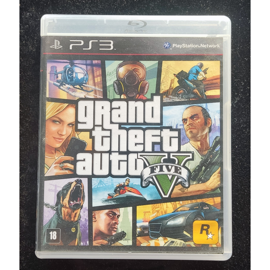 Jogo Grand Theft Auto V (gta 5) Para PS3 Mídia Física em Promoção