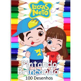 Bloco Adesivo para Colorir Luccas Neto