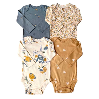 Body Carters Kit Manga Longa Bebê Menina Original