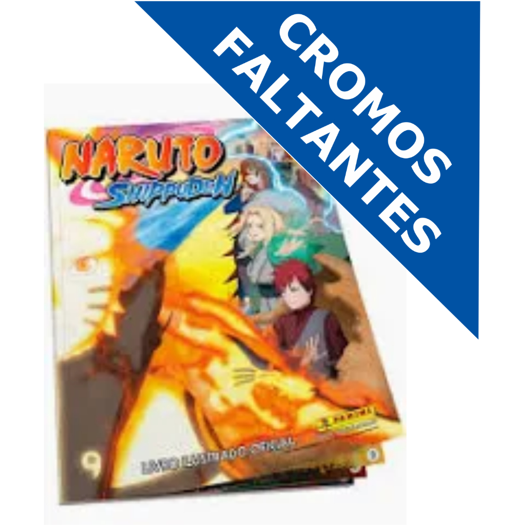 figurinhas cromos faltantes panini naruto shippuden